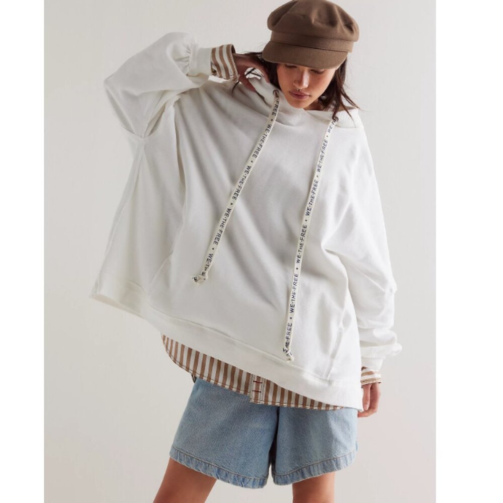 Free People 100% Cotton OVER-SIZED Hoodie! (Medium) NEW